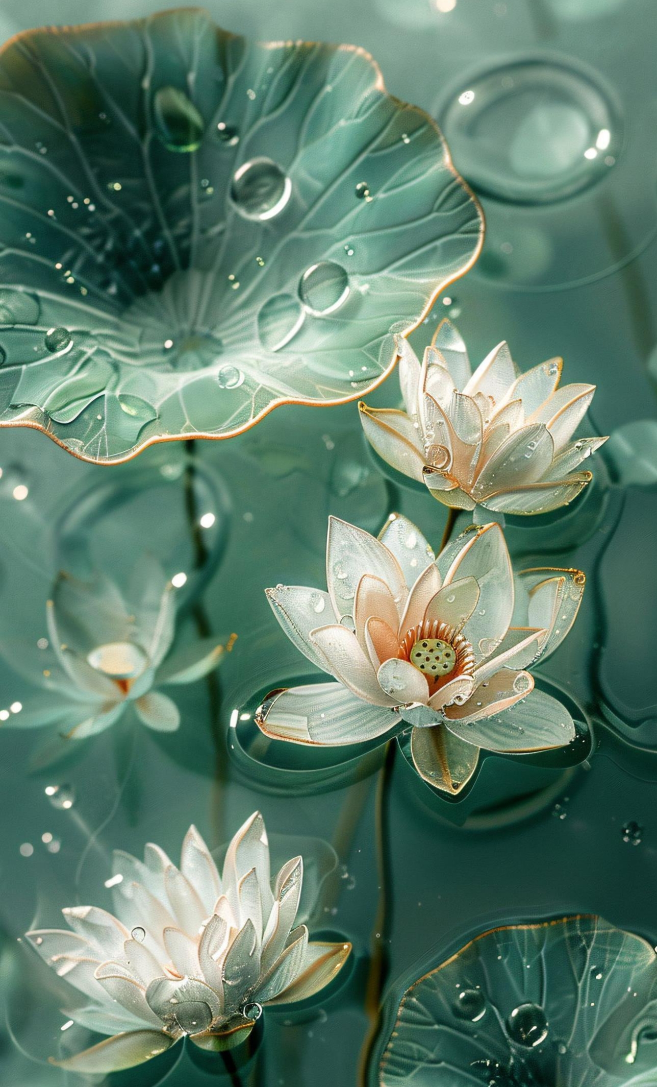 新中式国风荷花#人生不是单选题