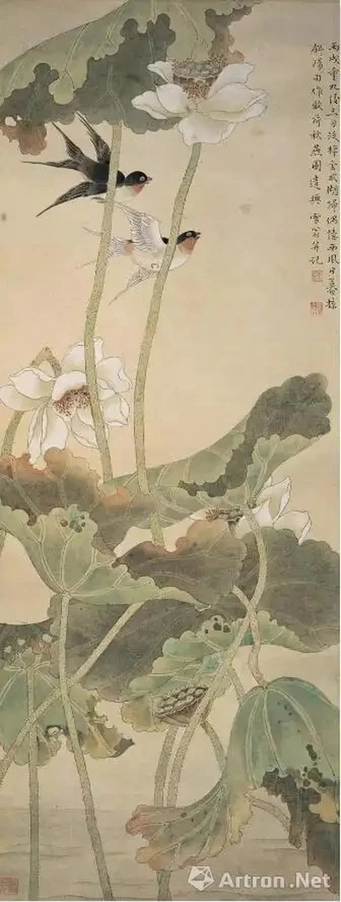 这工笔荷花,沁人心脾