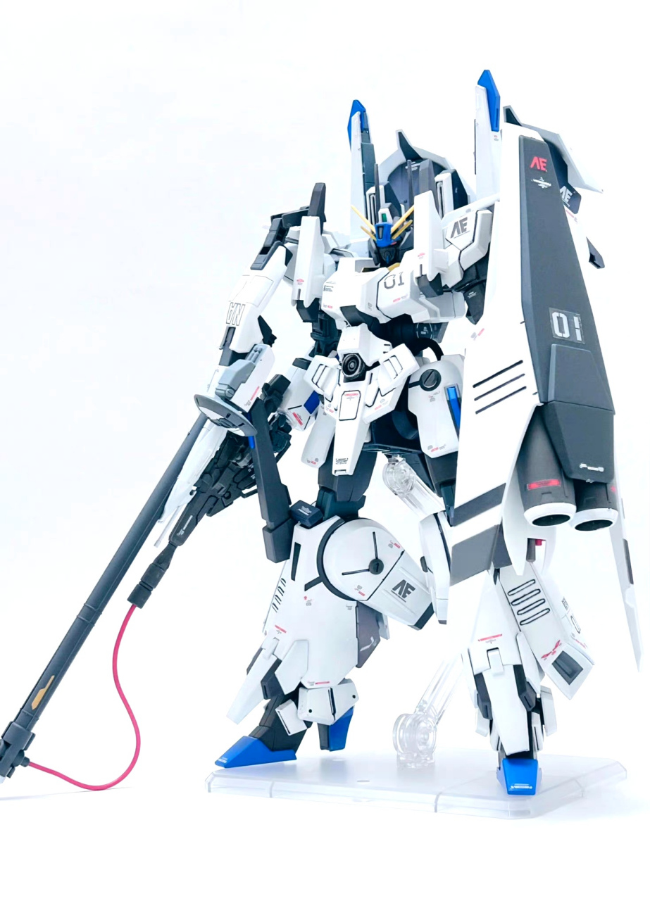 模型欣赏:模型师marito制作的hguc银弹强袭者,安装了gp01的全向推进器