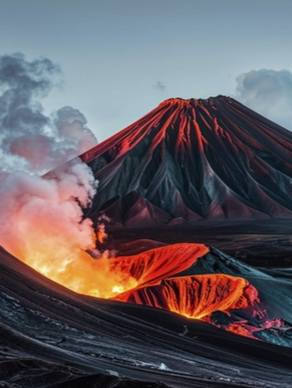 世界十大火山图片