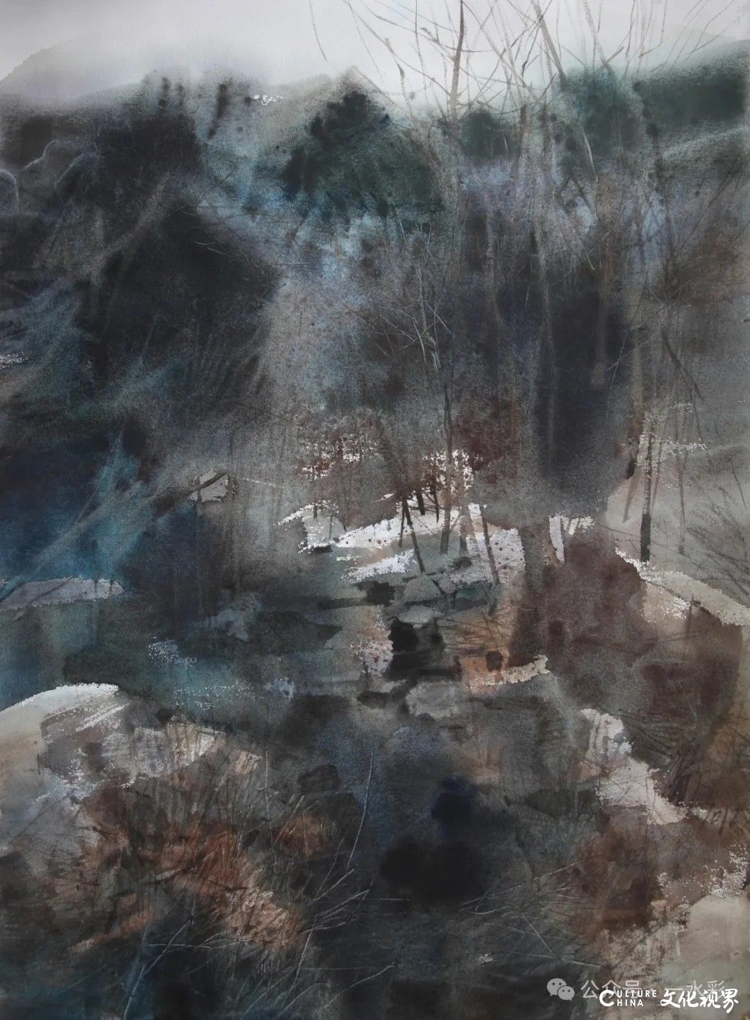 平龙·水彩画丨置身于天地间抒情写意,笔下风景有耐人寻味的诗性
