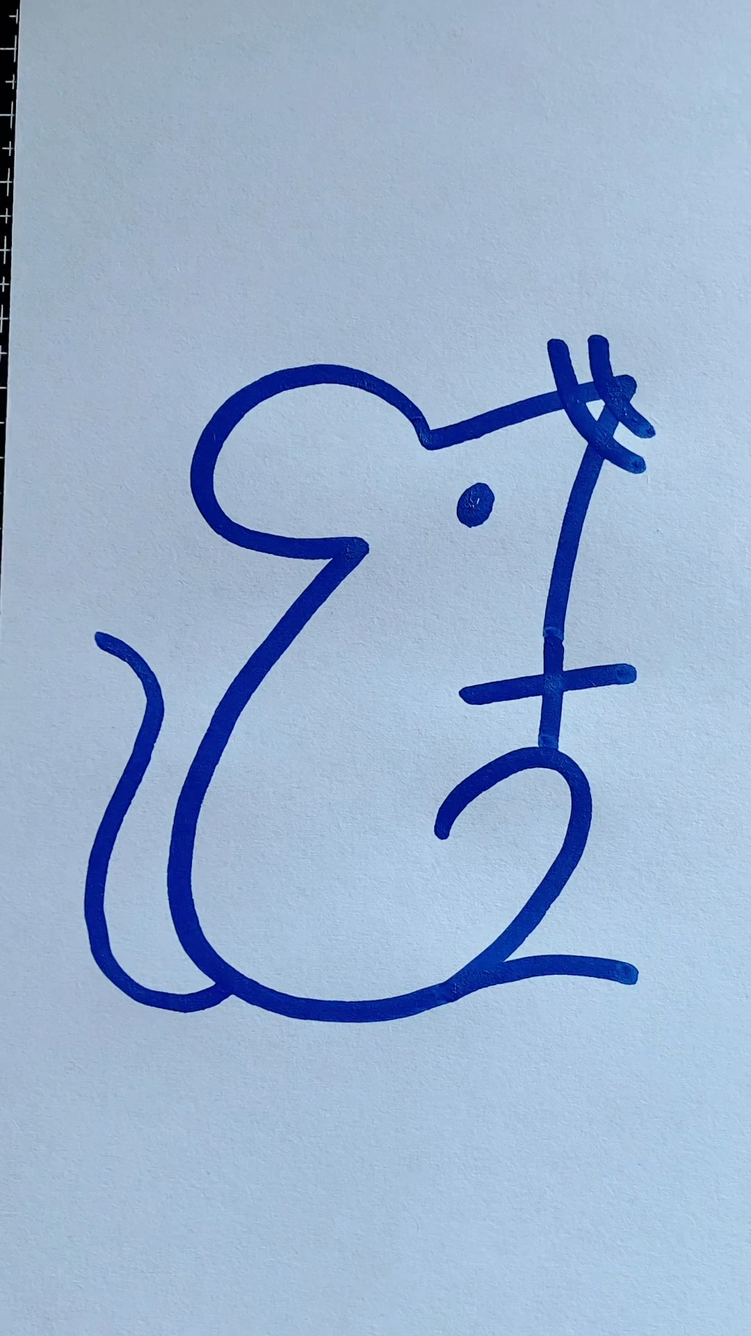 数字画老鼠,一学就会