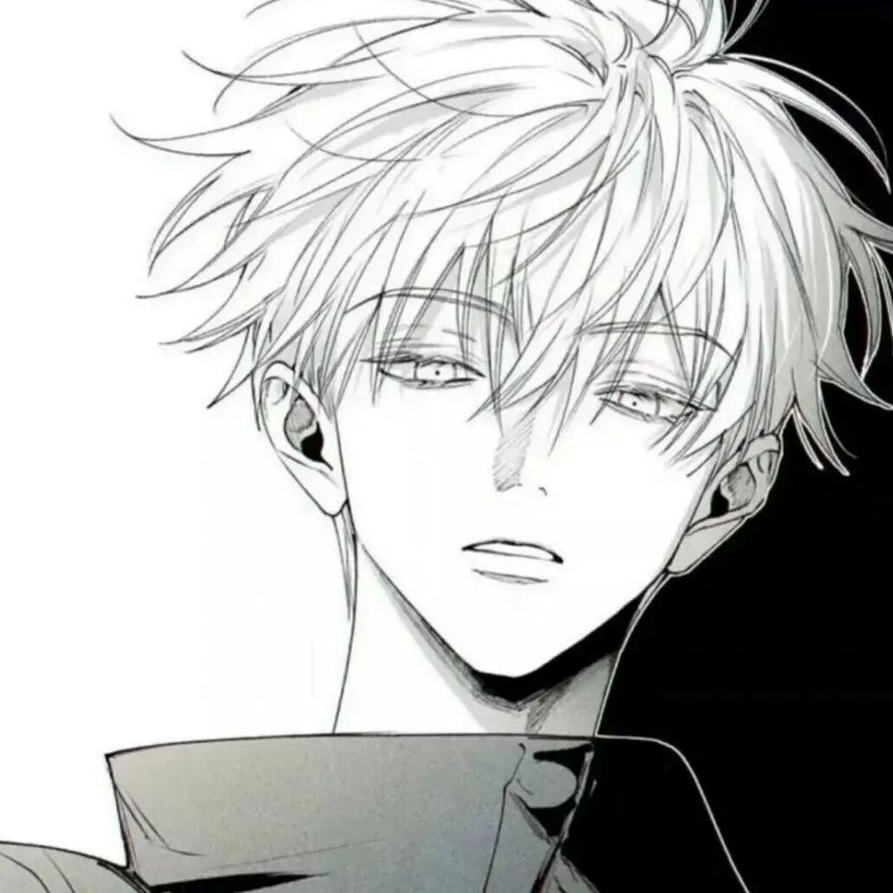动漫男头:白毛奶狗,爱情我有