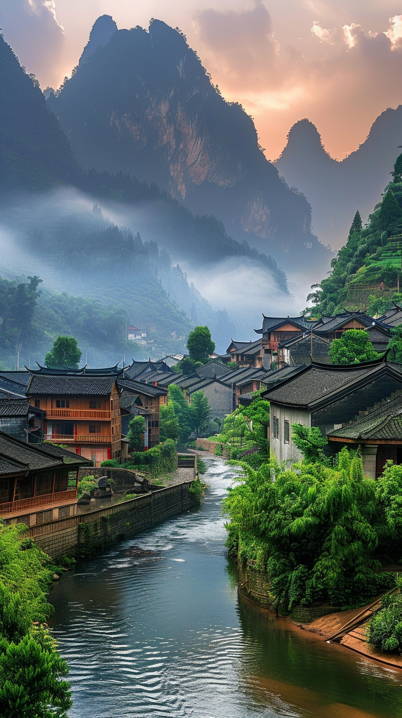 《梦回荔波古镇,水墨人间如画》