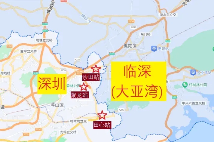 深圳已有3条轨道交通修到了深惠边界,分