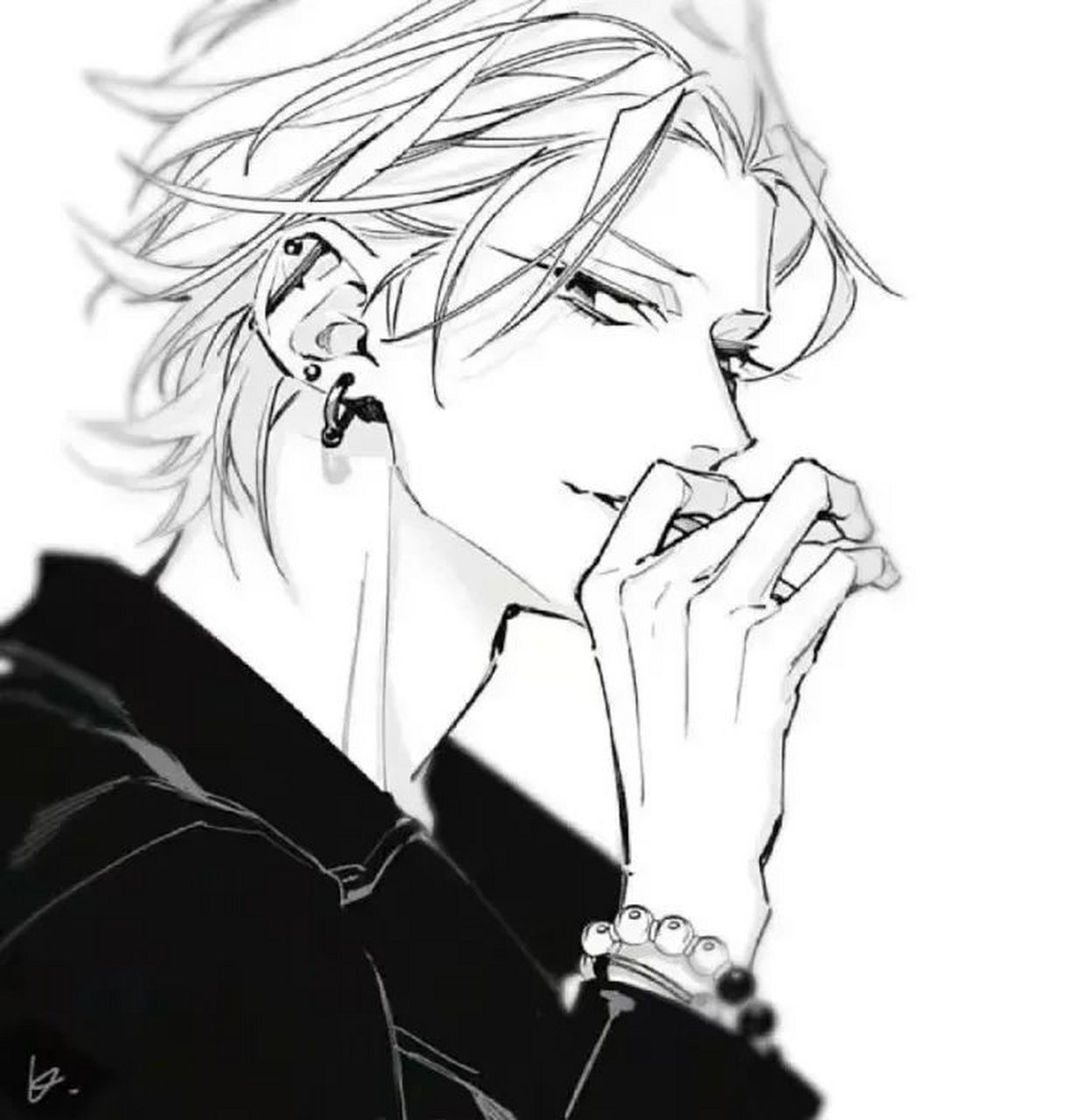 动漫男头:白毛奶狗,爱情我有