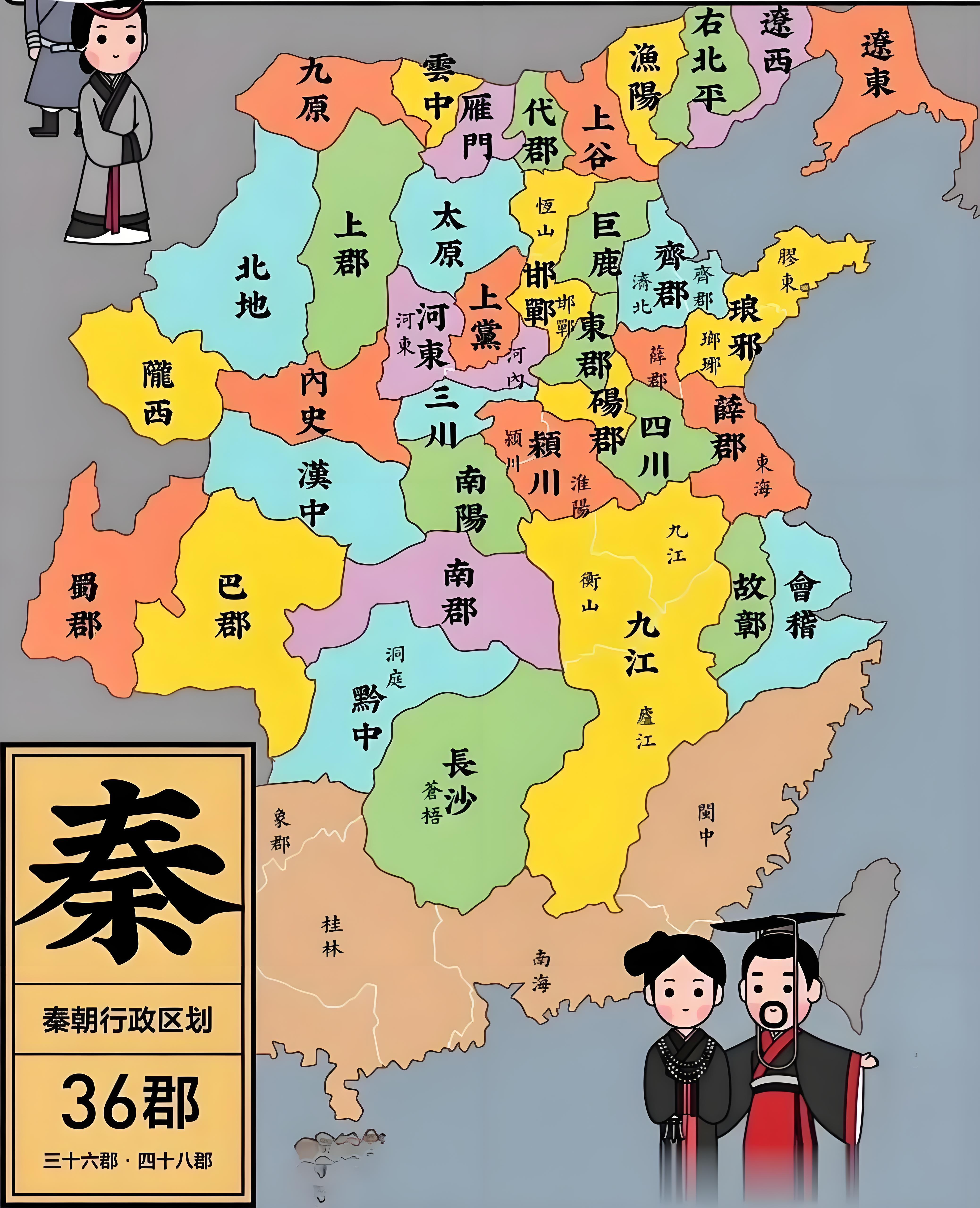 秦灭六国分布地图图片