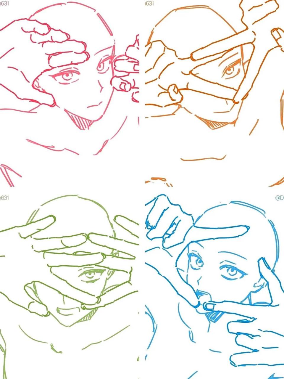 【绘画素材】大头模板 姿势要帅!