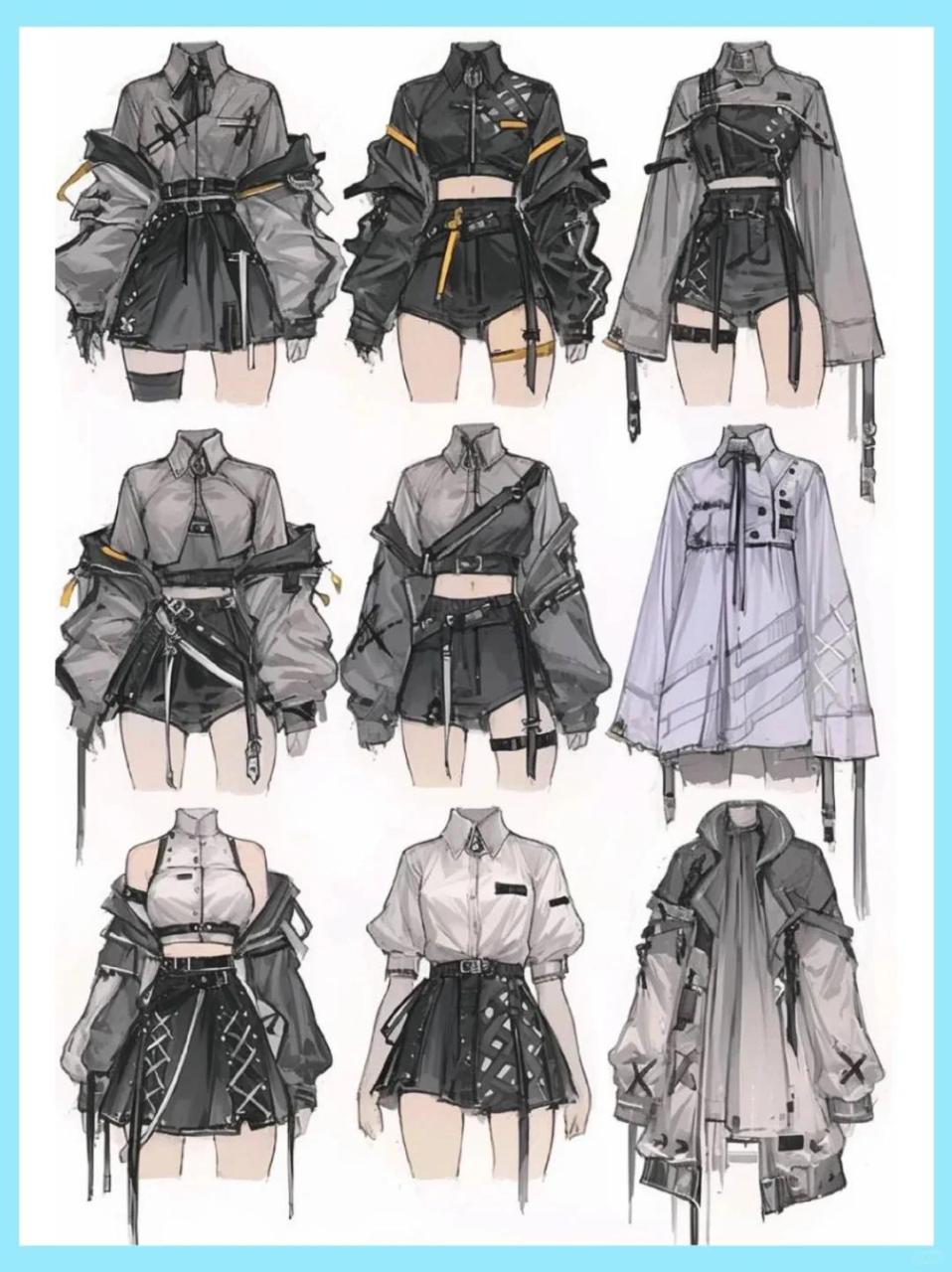 绘画素材|给你家oc画一套好看的衣服吧
