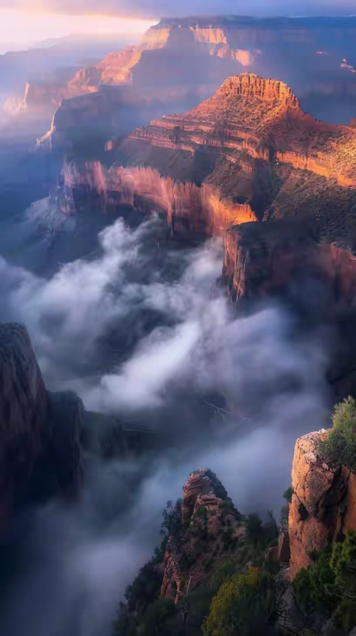 峡谷晨光#风景