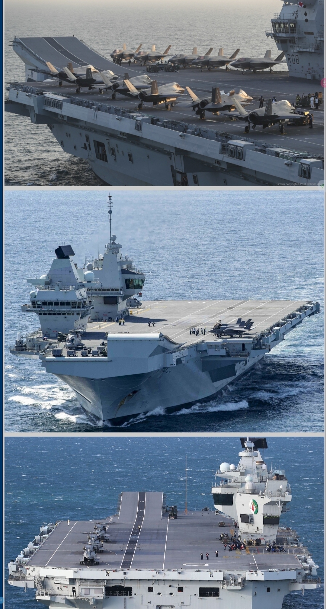 英国皇家海军现状盘点1:航母篇  现役两艘6万吨级航空母舰,分别是女王