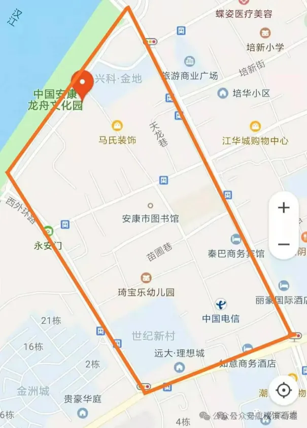 汉滨区学区划分图图片