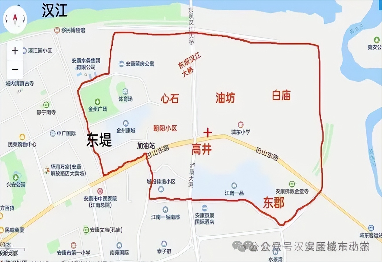 汉滨区学区划分图图片