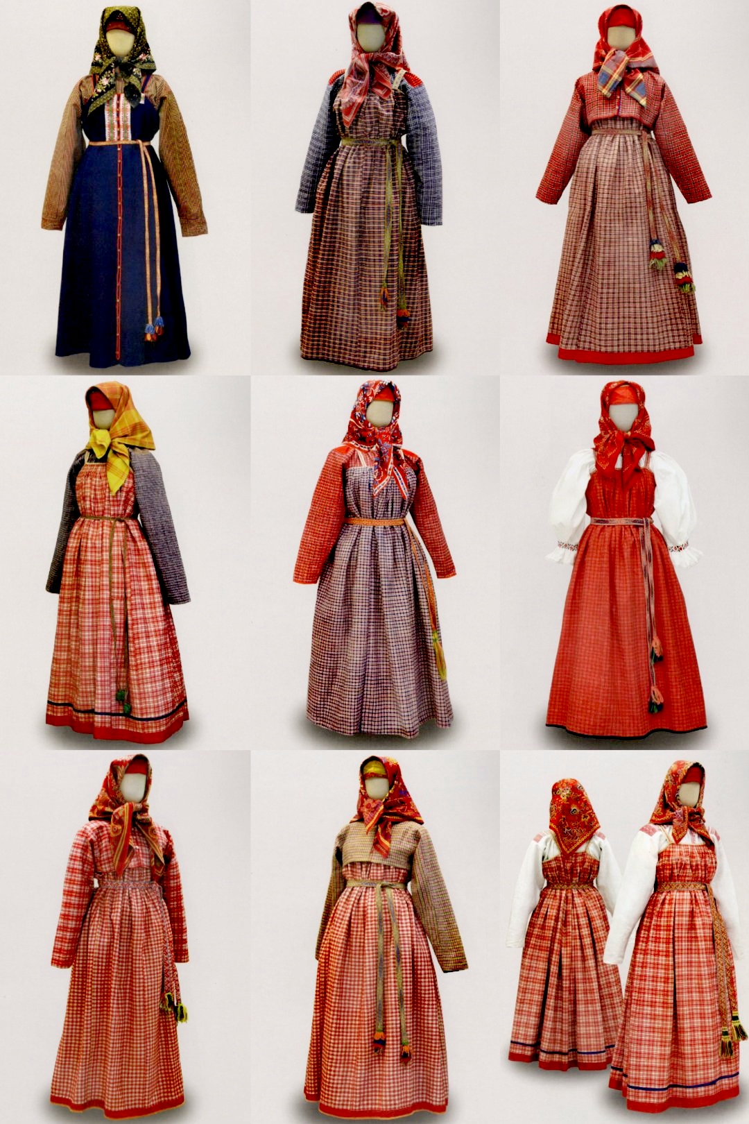 分享一组俄罗斯梅津地区的19世纪末到20世纪初乡村服