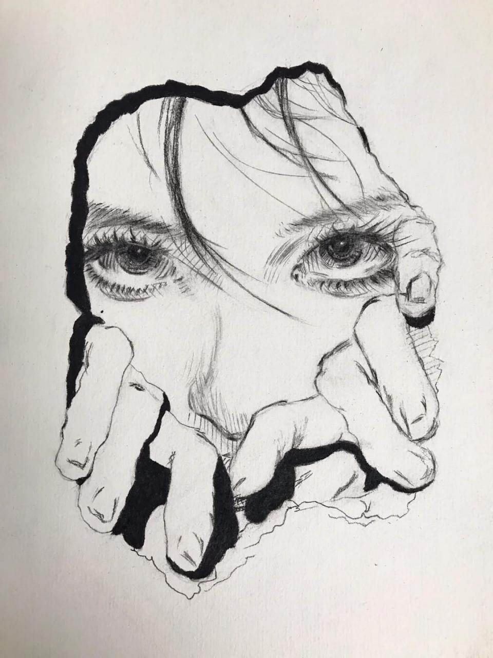 素描画 临摹 @小严十分飘逸 简直太好看了!忍不住想要临摹