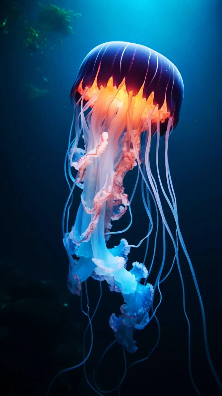 灯塔水母,这一小型而神秘的水生生物,以其独特的钟型身体和通体透明的