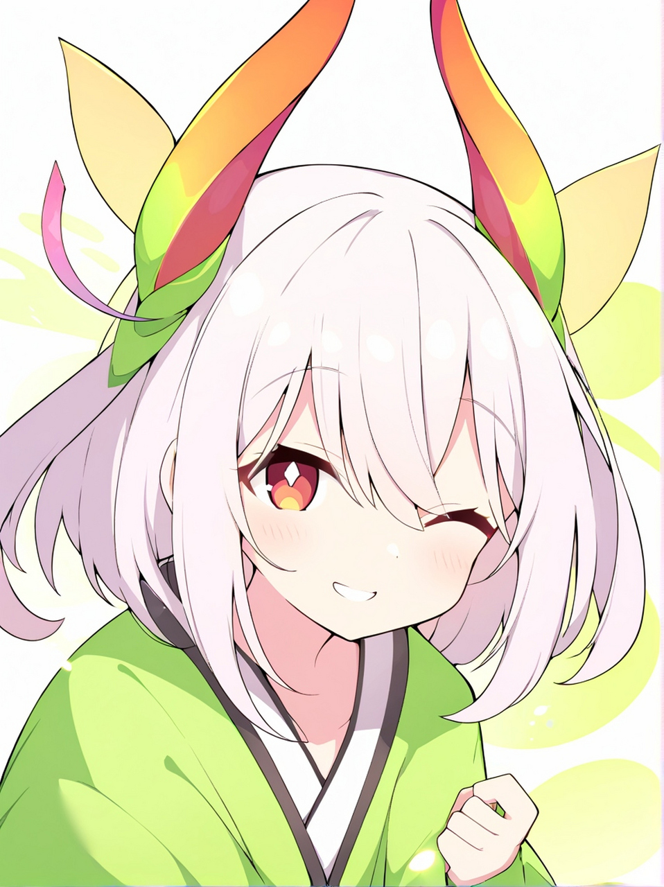 有趣表情:微笑的小可爱,动漫美少女.#有趣表情