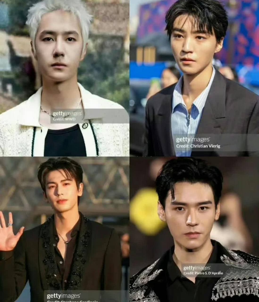 内娱男星的看秀生图合集