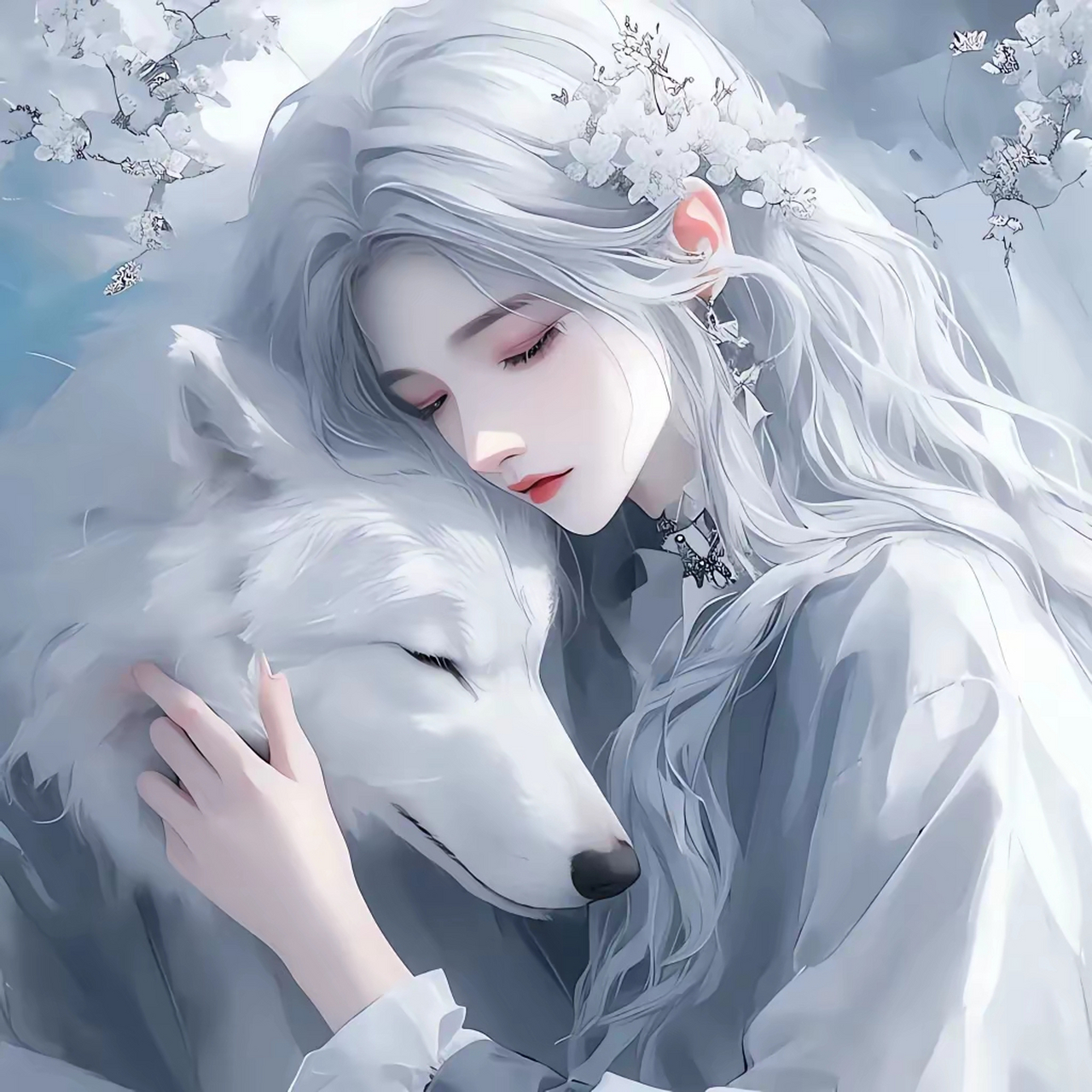 古风头像～这是白狐狸吗?