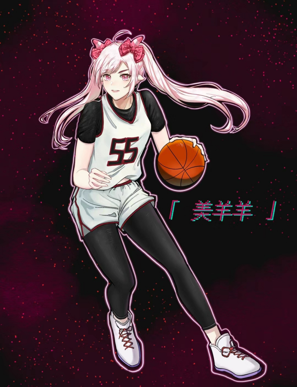 打篮球的美羊羊也太漂亮了吧!#喜羊羊与灰太狼