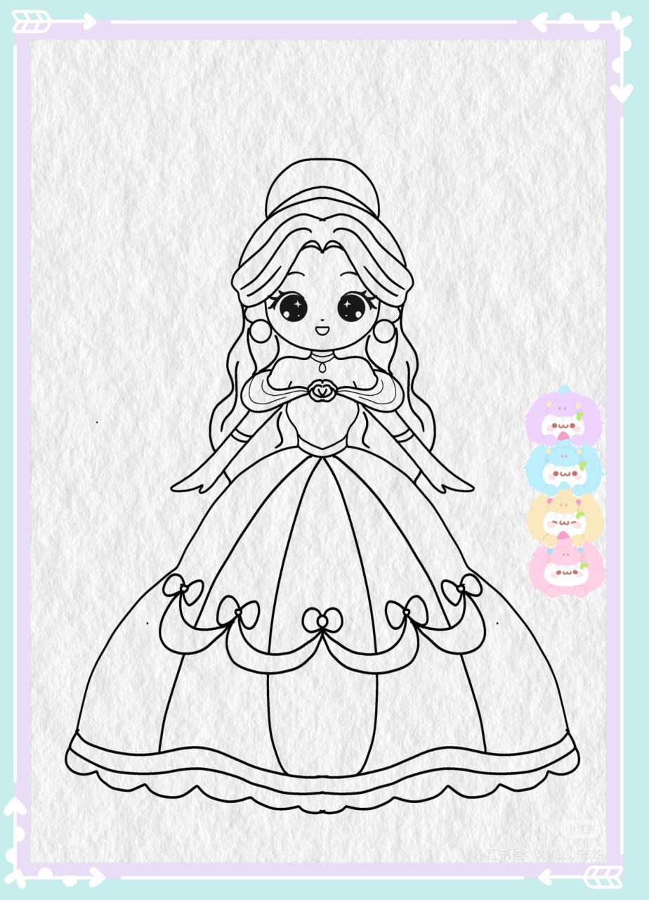👸🏻公主怎么画  🎈小女孩都很喜欢可爱的小公主,最近小侄女缠
