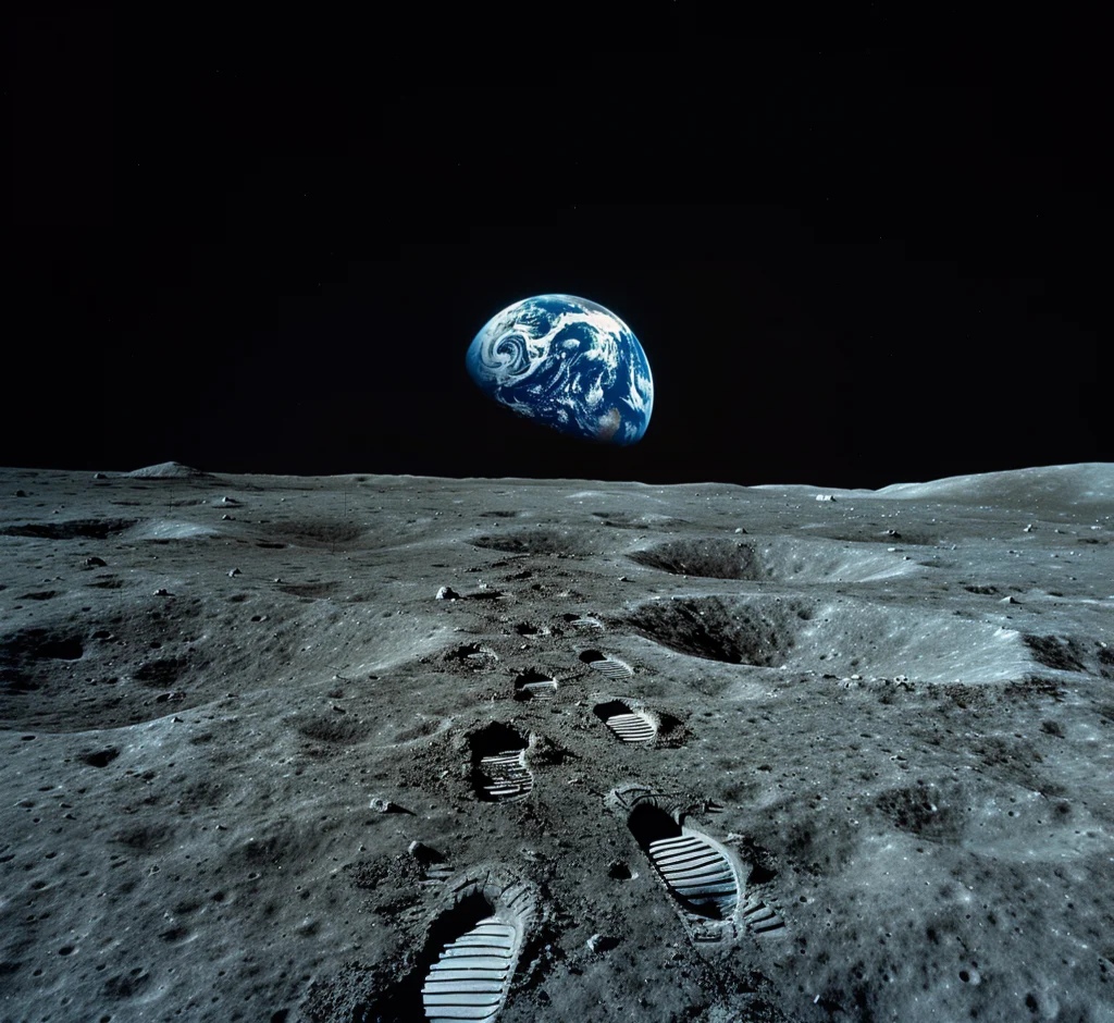 比如,对于在月球上着陆并返回这一任务,不妨思考一下:在地球上,一架