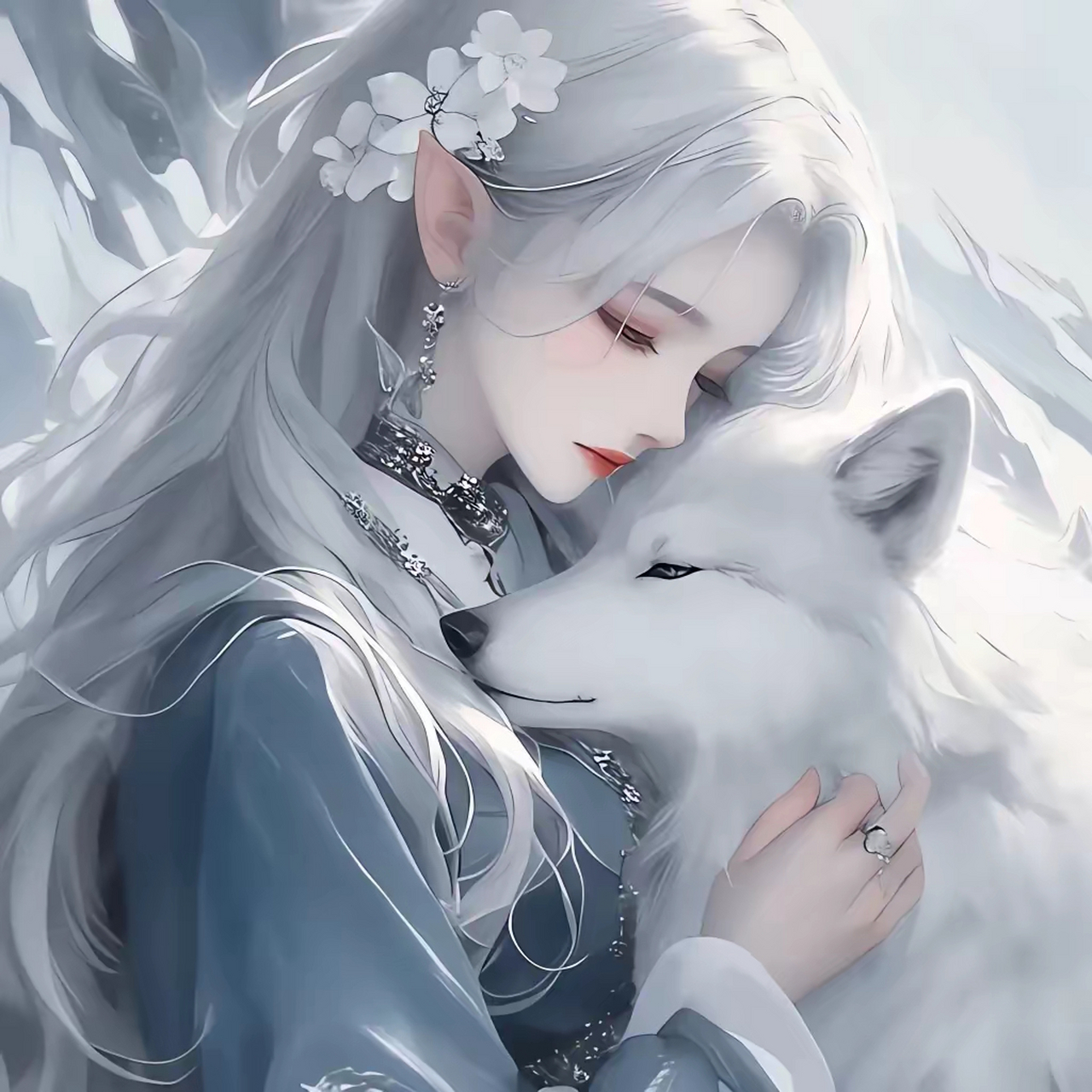 古风头像～这是白狐狸吗?