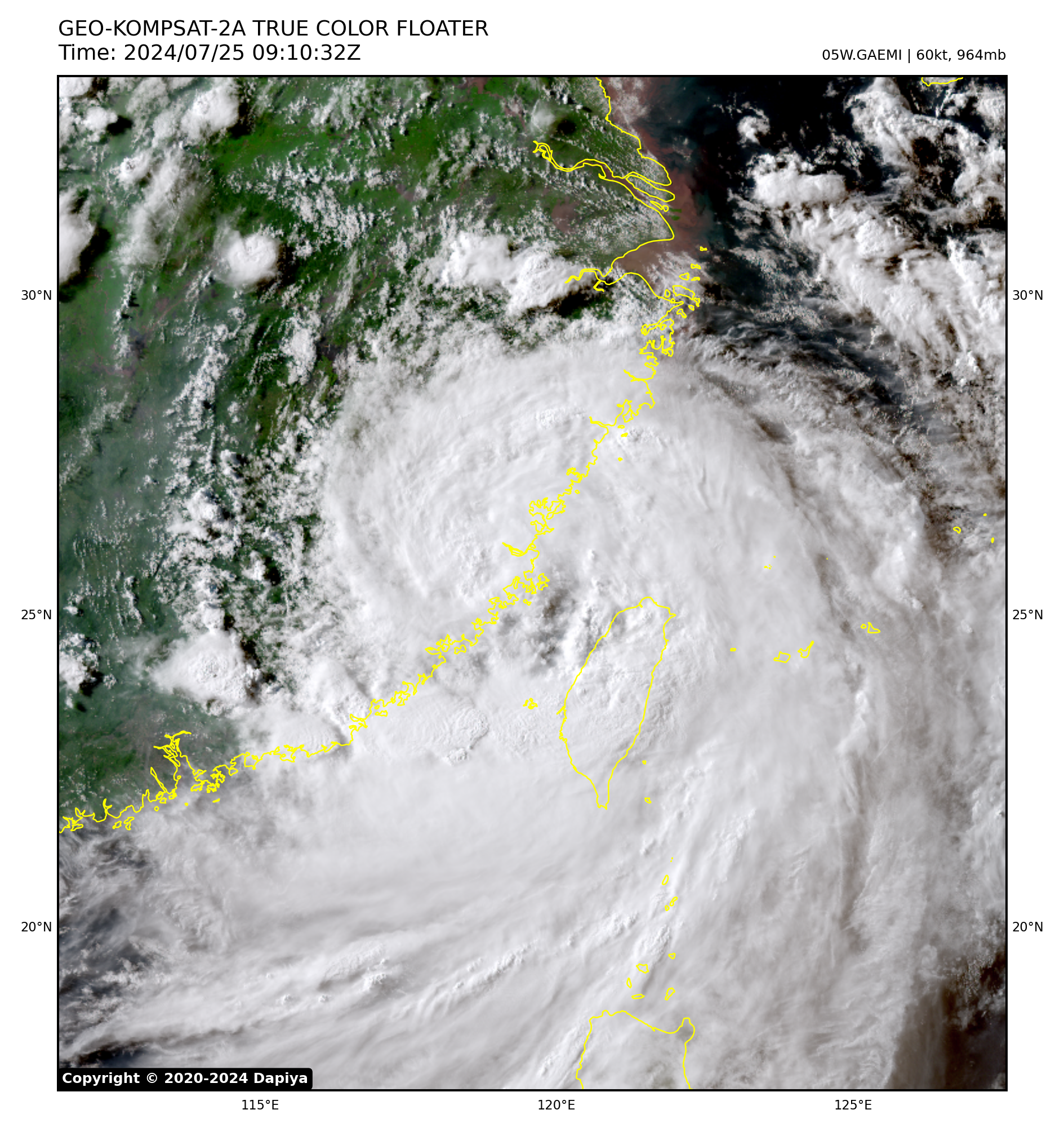 护国神山发威了!台风格美大幅削弱,分析:台湾超级特大暴雨袭击