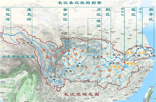 九曲荆江的走向地图图片