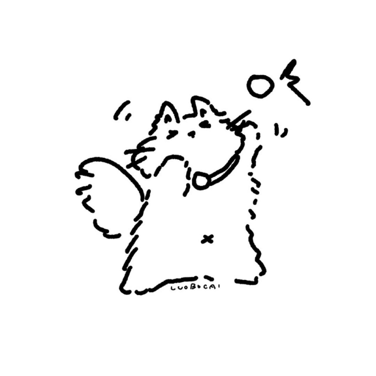 简笔画打卡16/100|炸毛猫咪 很炸毛的一天 版权所有|不可自印,商用