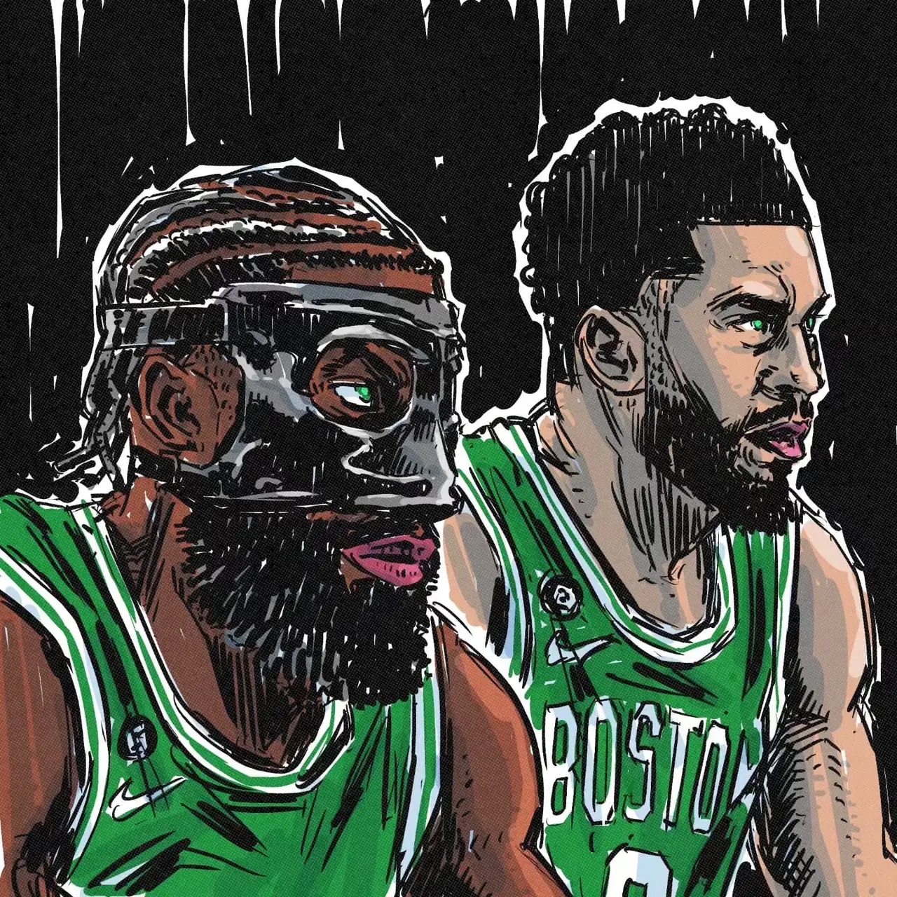 上场就应该猛攻猛打,不然兄弟头像nba帮我生成一对篮球明星约基奇和