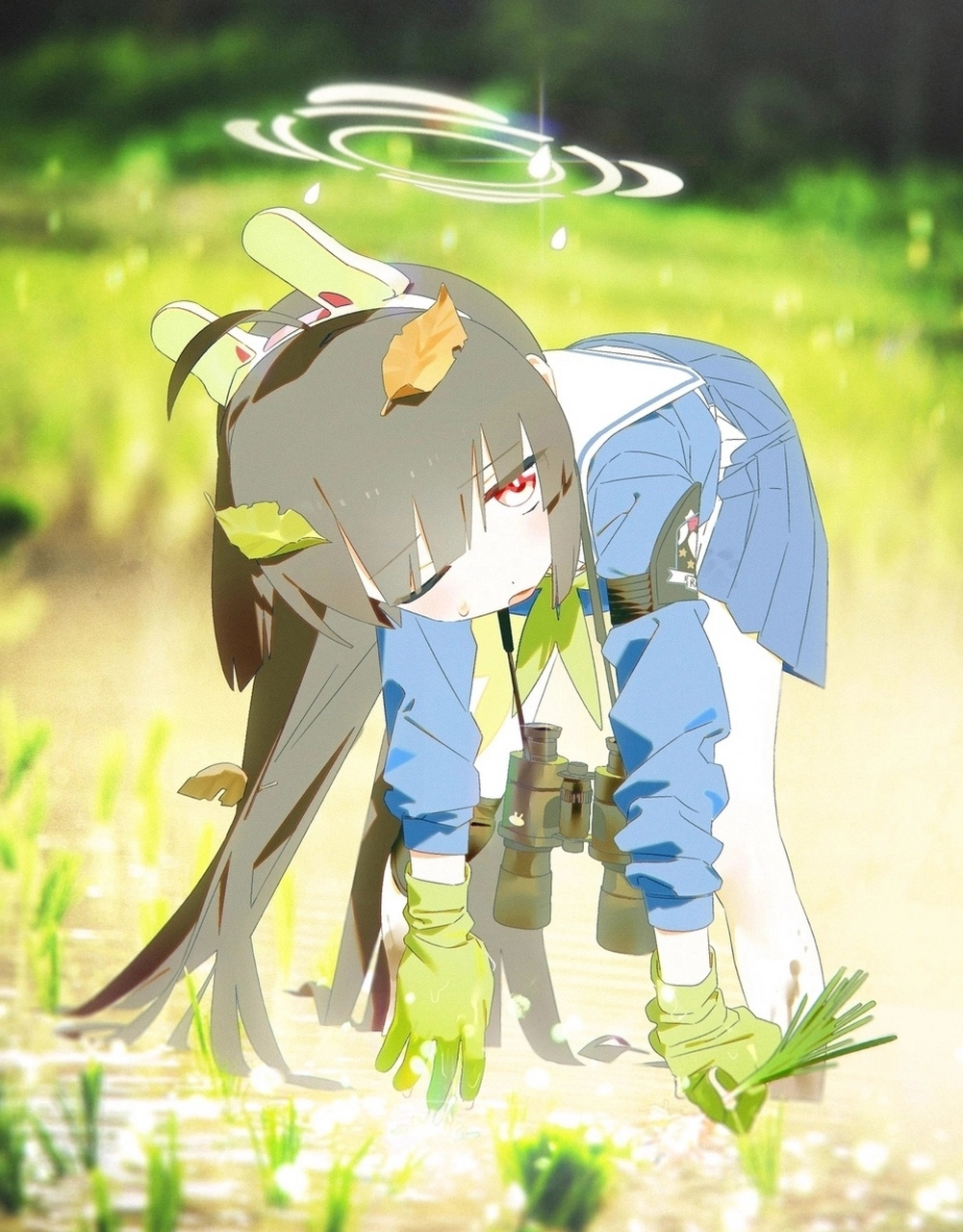 二次元# 穿着白丝插秧,不敢想象味道有多大[awsl]