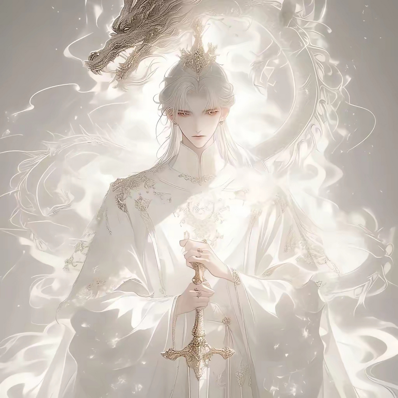 白色系古风美男头像分享2024.7.26 #夏日闪光旅行家