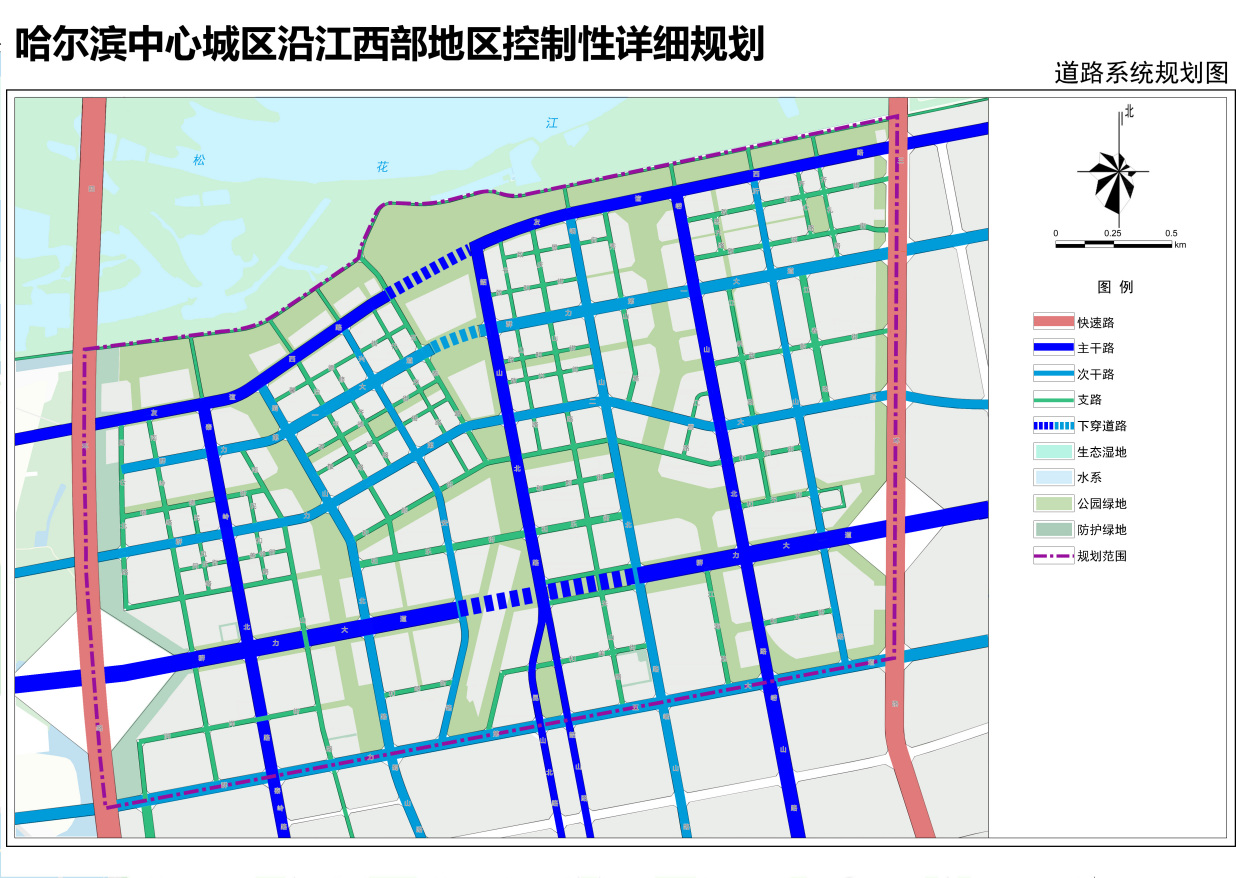 群力西区道路规划图图片