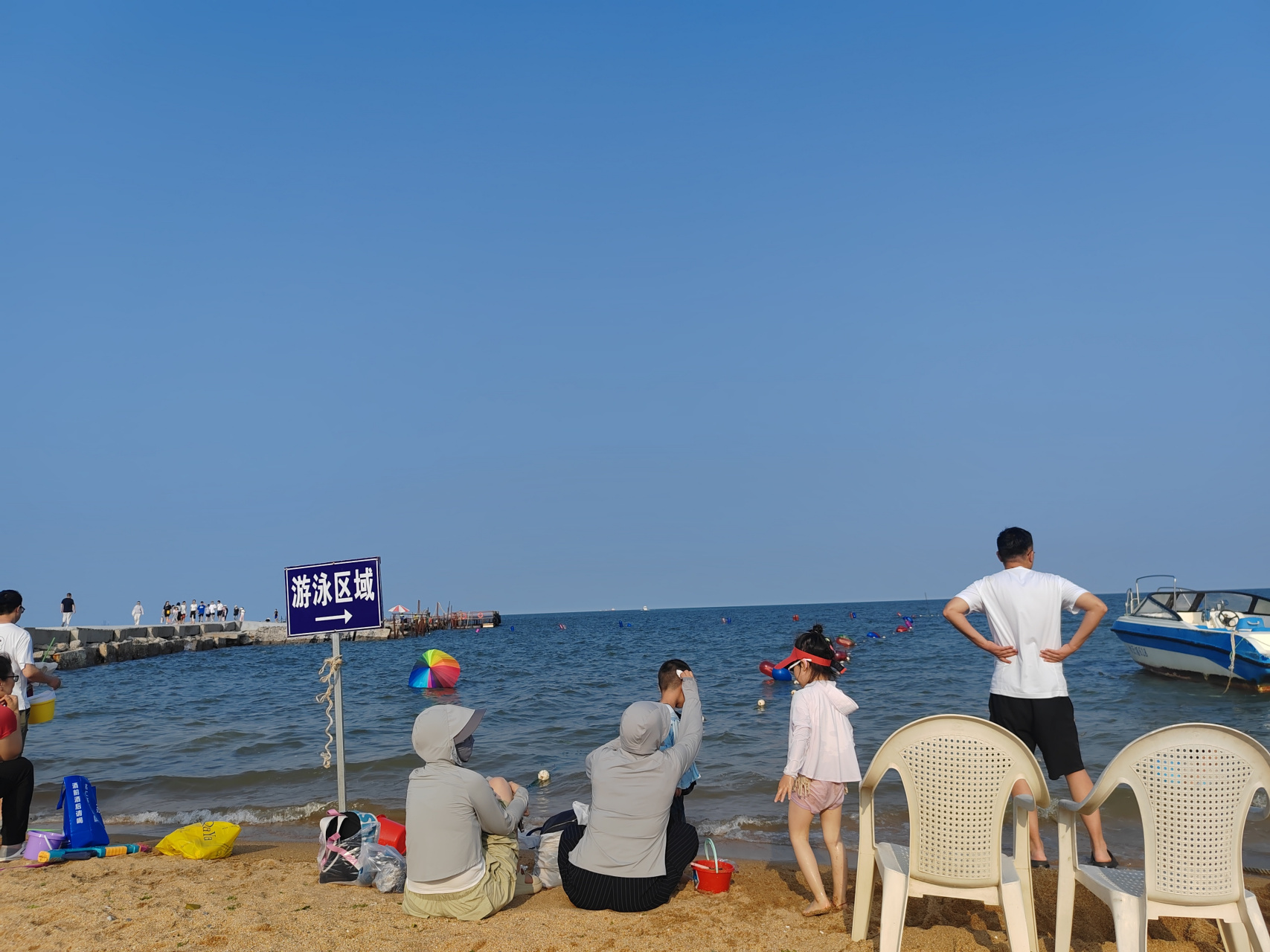 出门过个夏天# 东营孤东海堤——黄河口海水浴场