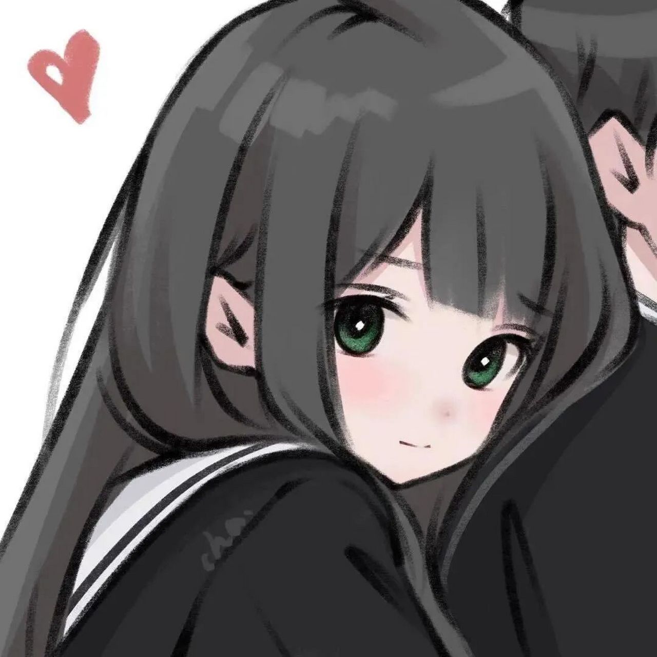 手绘情侣头像 | 有且仅有一个你