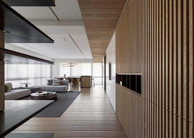 美到爆的格栅,其实不仅仅是用在玄关,家里很多位置都适合!