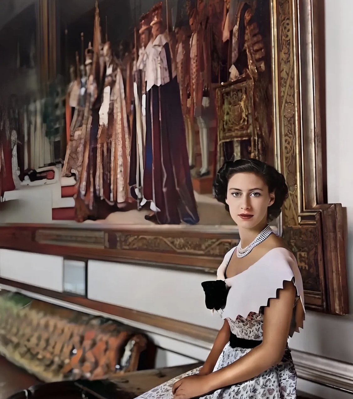 玛格丽特公主19岁生日时在白金汉宫拍摄的照片.