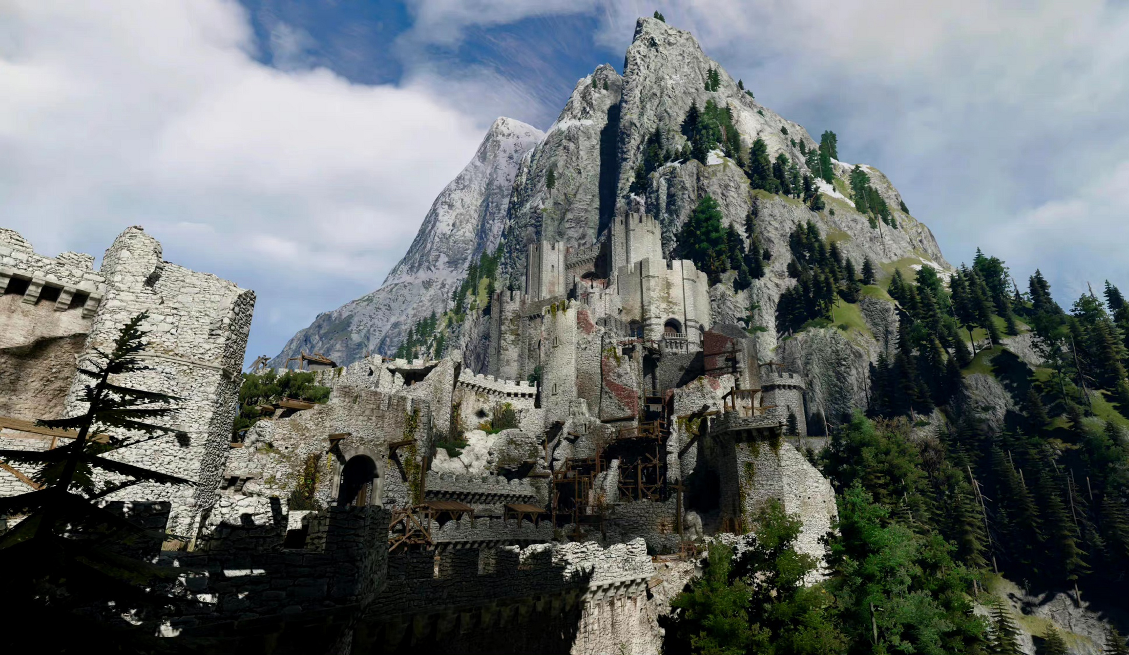 《巫师3:狂猎》游戏摄影,用细腻的建模展现了海岸和城镇的风景