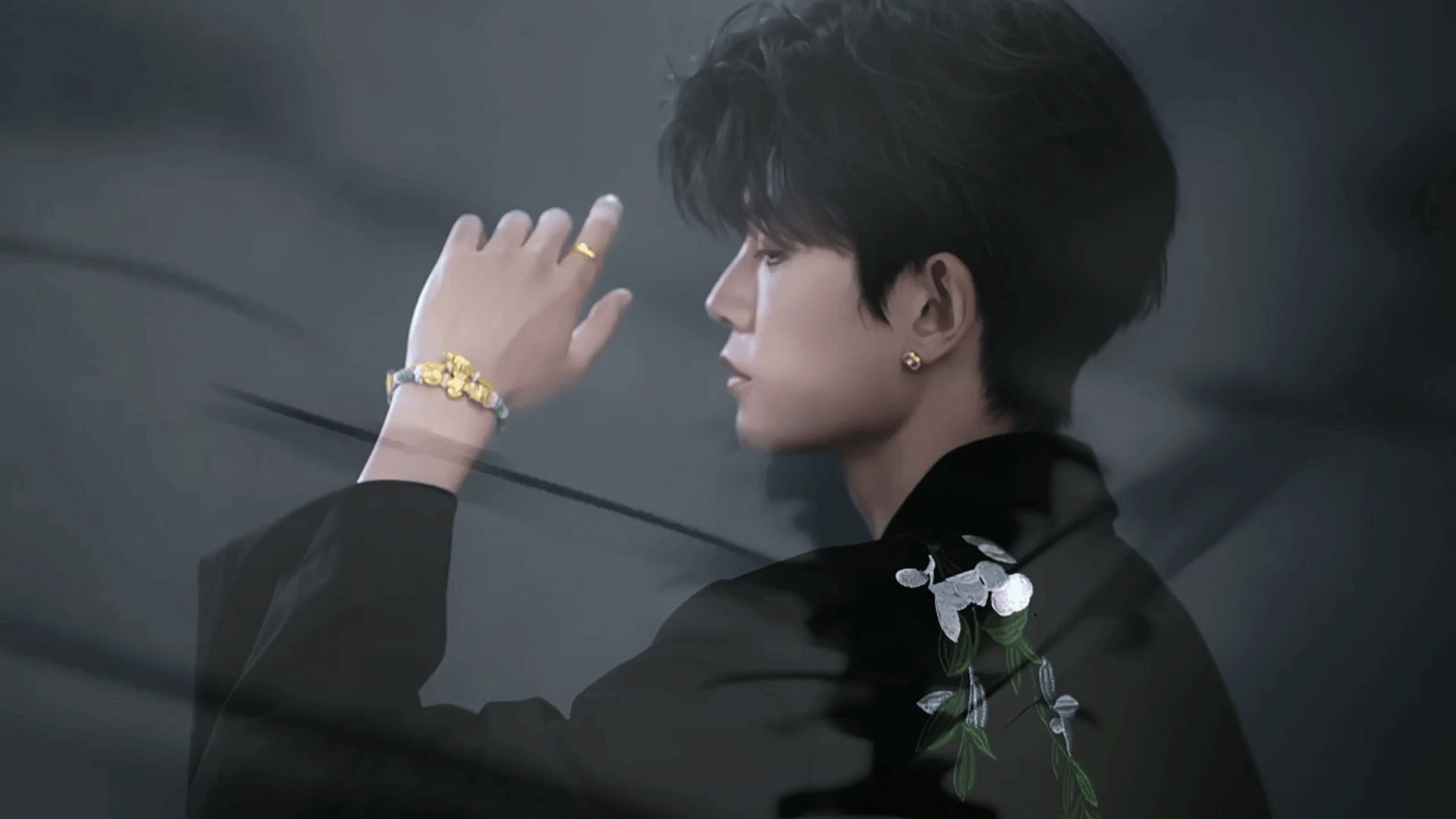 任嘉伦新中式西装.