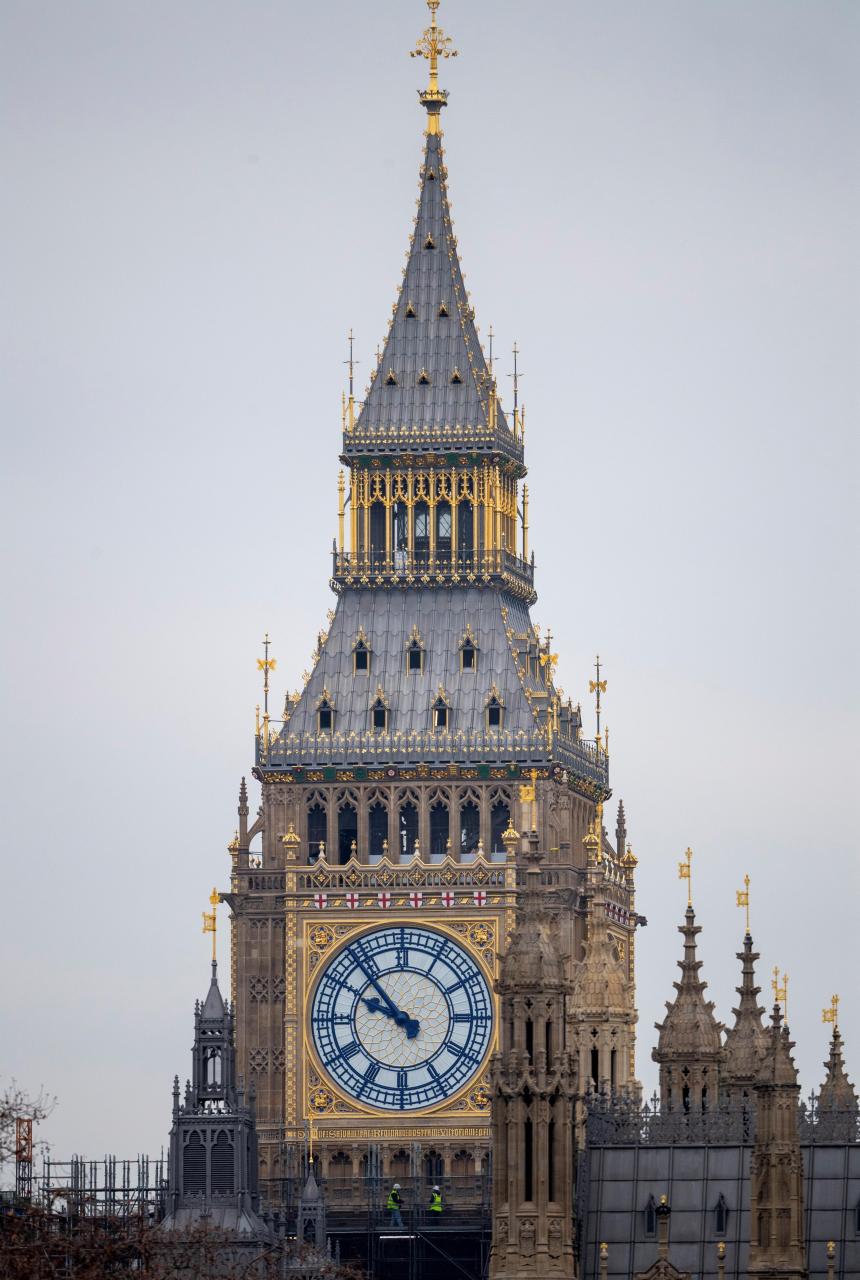 英国标志性建筑大本钟图片