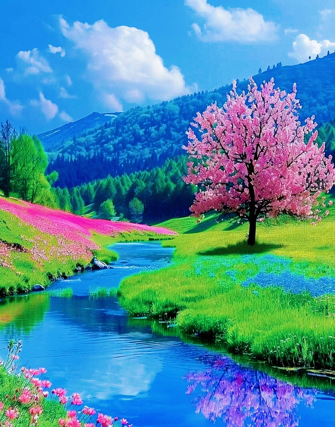 漂亮的花朵风景头像