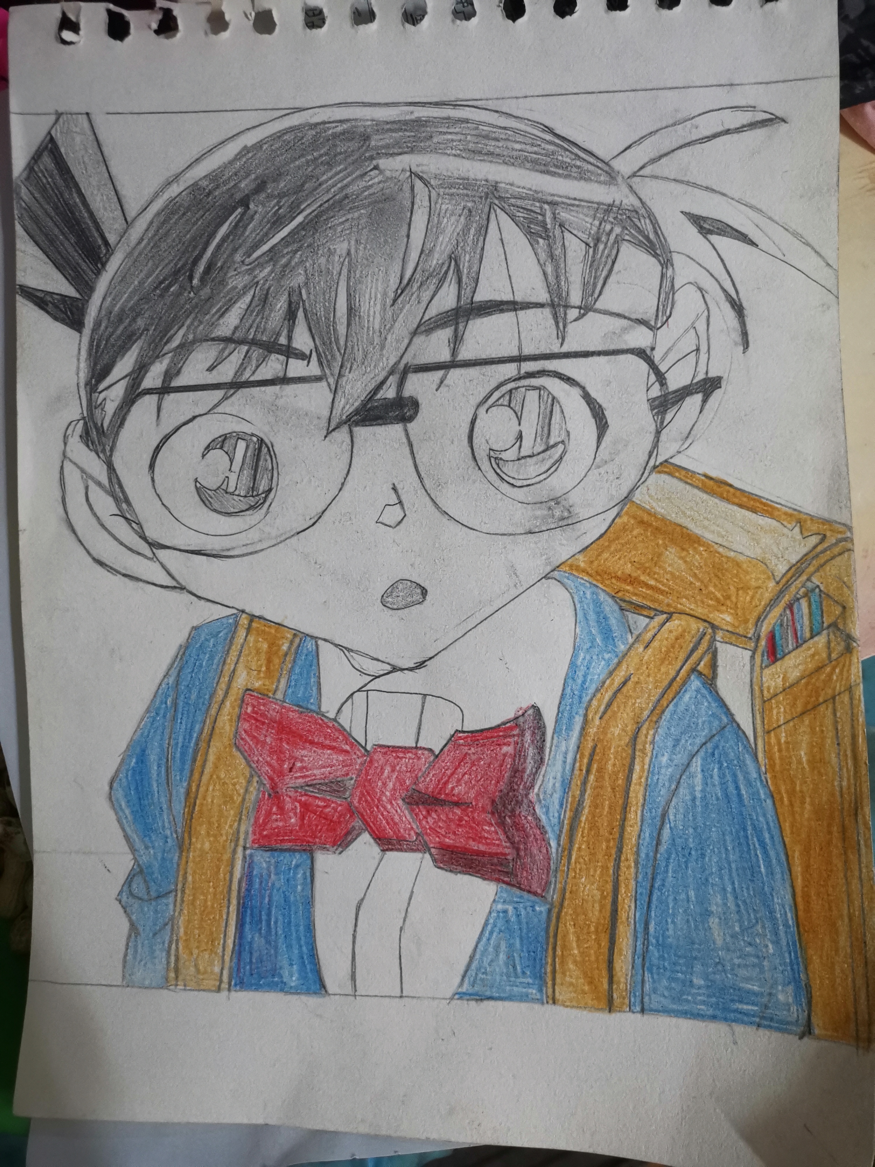 画了一张柯南,大家看看咋样?