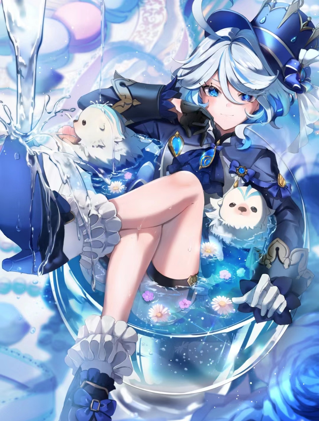 芙宁娜的腿也好看了叭原神