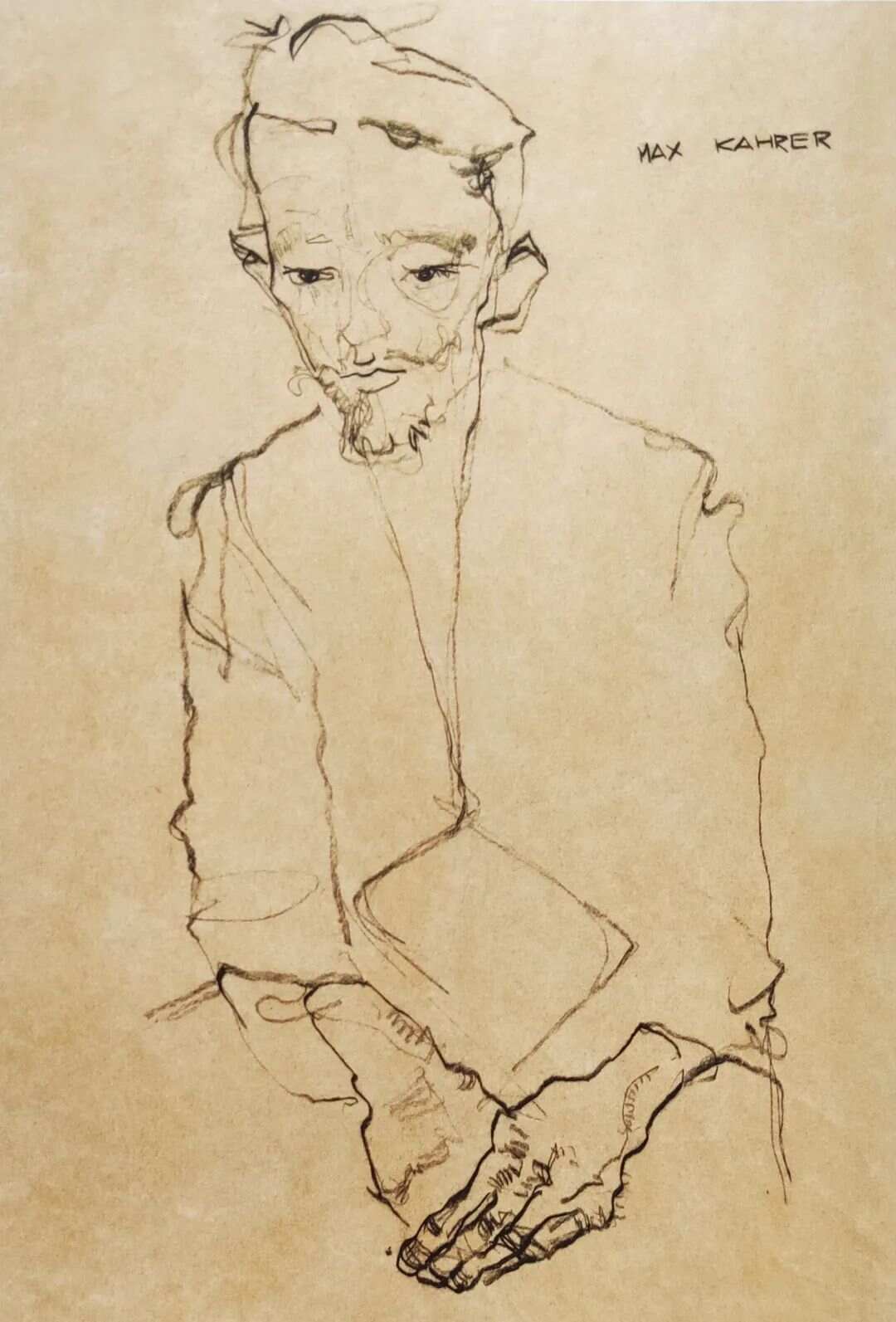 大师速写人物︱奥地利画家埃贡·席勒的素描速写作品