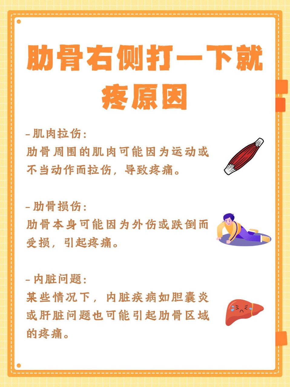 揭秘肋骨右侧疼痛的秘密!