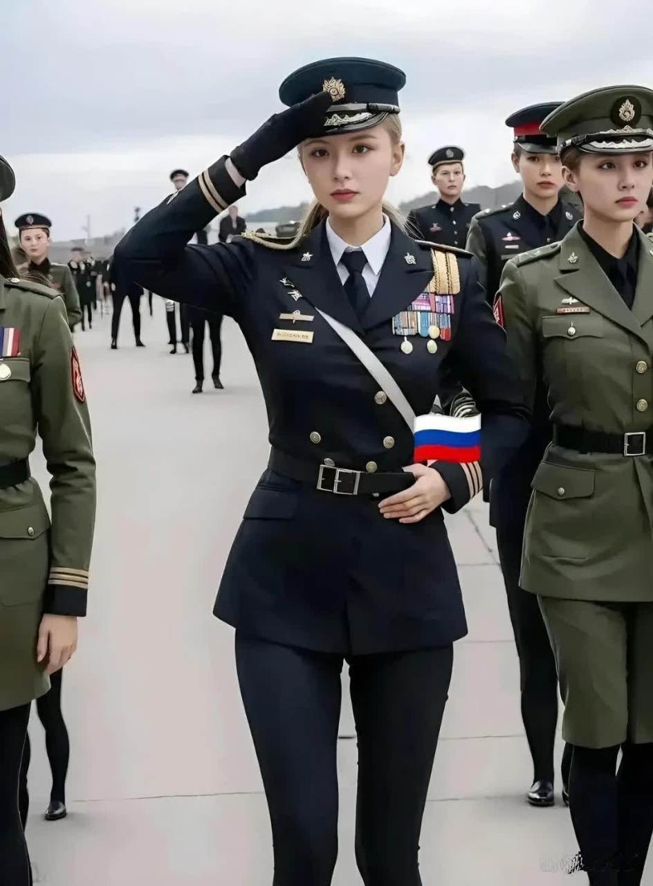 外国女兵的颜值