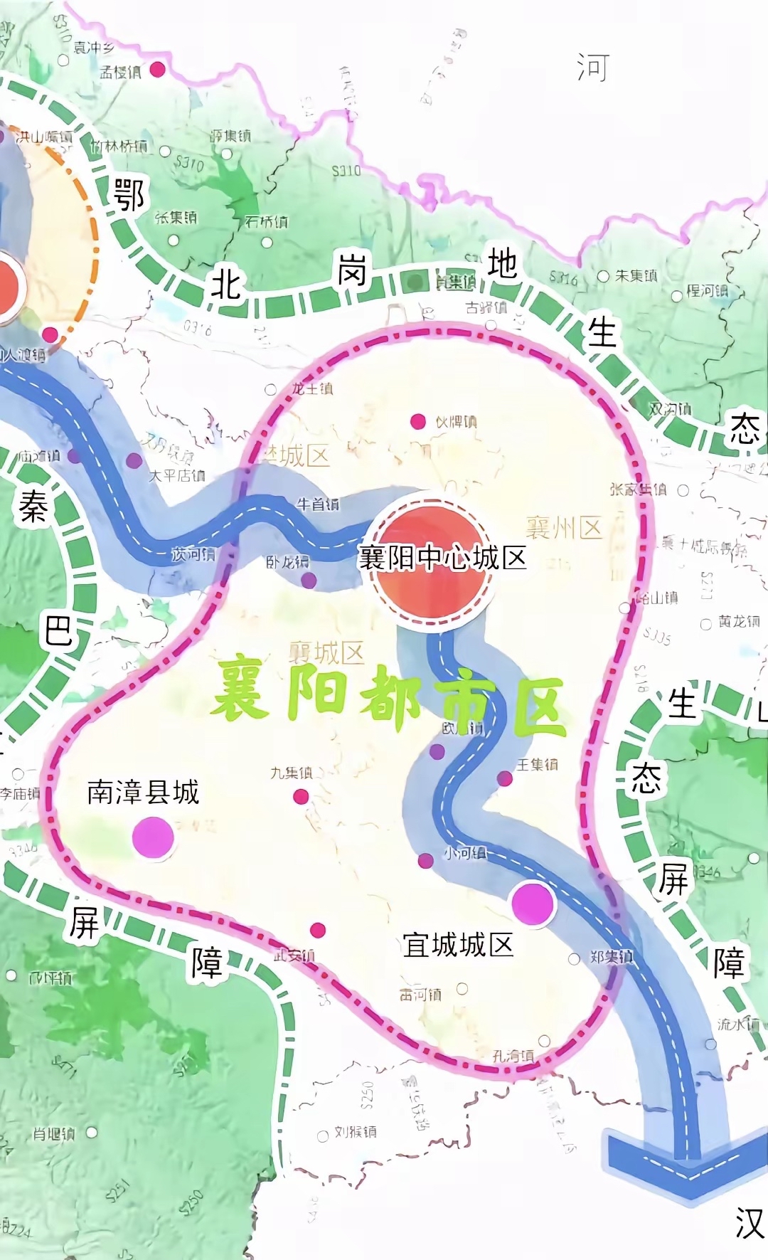襄阳是不是要撤县设区了,看这一张地图,襄阳的南