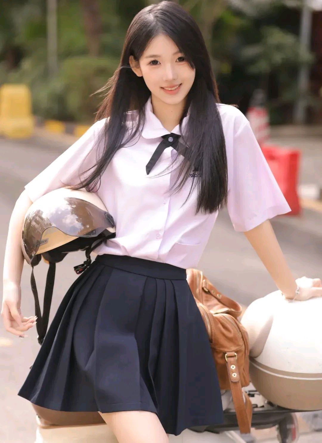 校园少女 长发秀气清新学妹