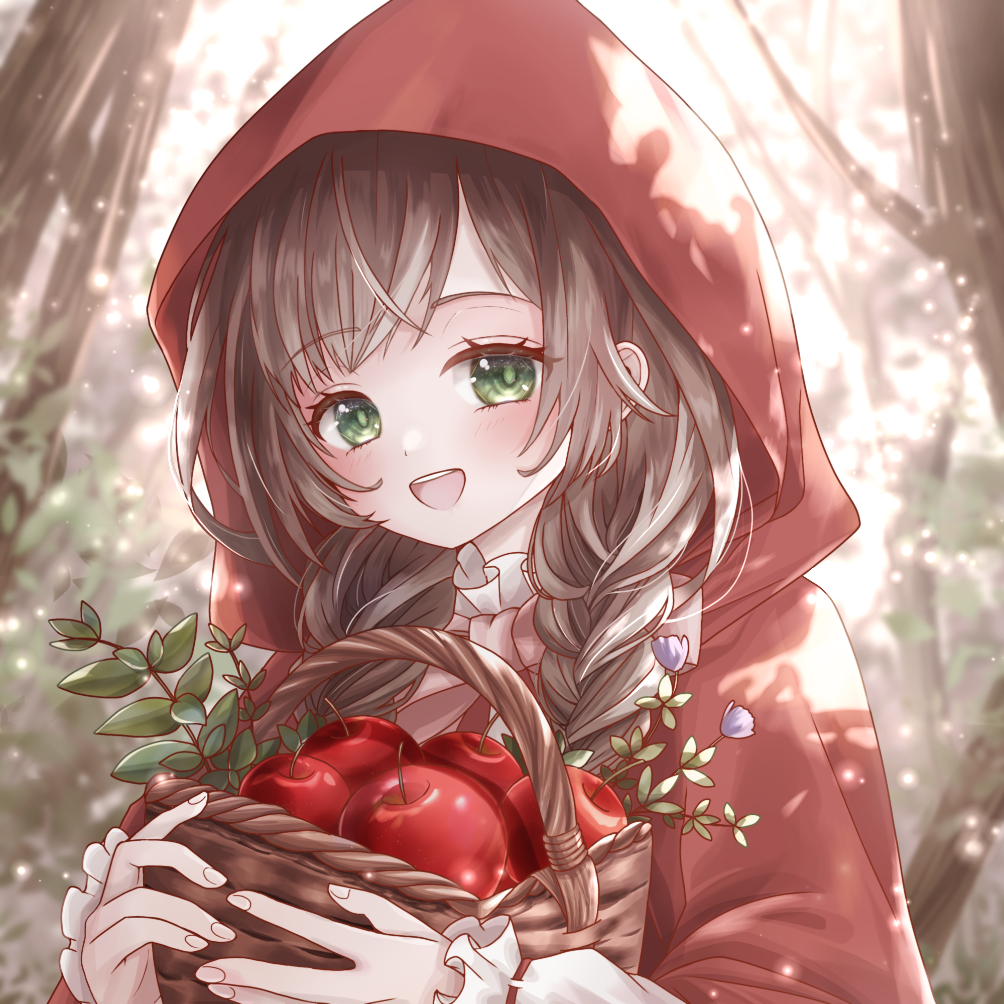 摘苹果的小红帽#二次元#